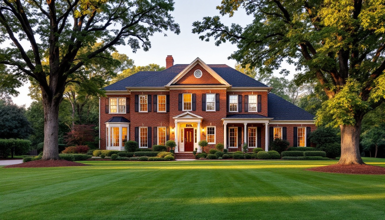 Suburban home in Kennesaw GA with new replacement windows