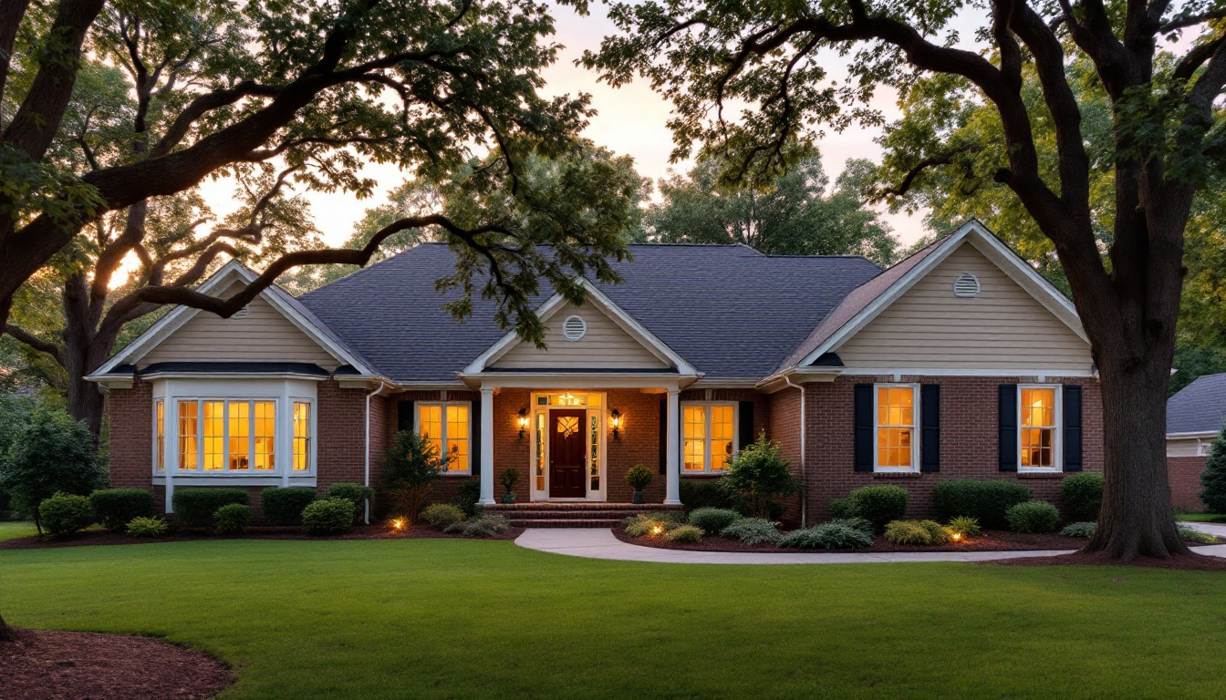 Snellville GA home with new vinyl replacement windows